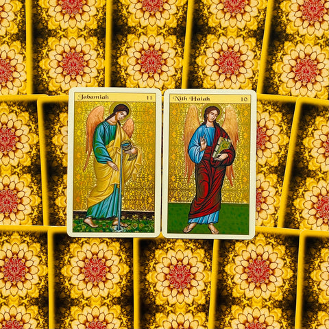 Karma Angels Oracle Cards Deck by Catz Goodwin Lo Scarabeo 32 Card Set