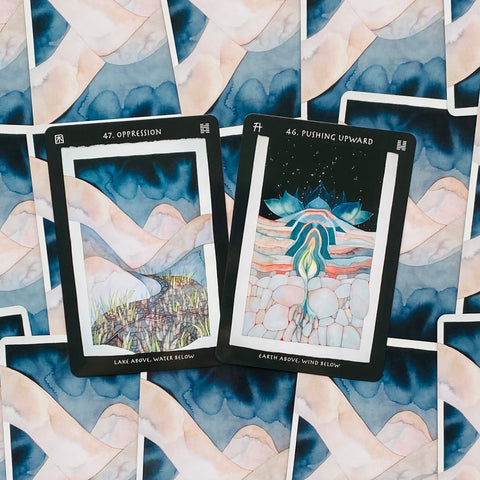 Visionary I Ching Oracle Cards Deck Blue Angel By Paul O'Brien Intuition