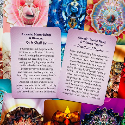Crystal Mandala Activation Cards Deck by Blue Angel 54-Card Pocket Oracle