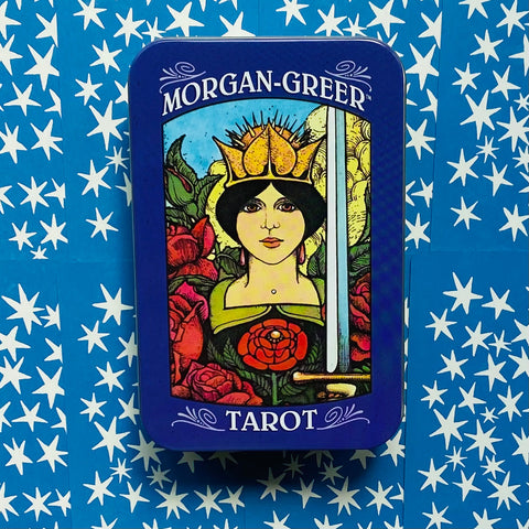 Morgan Greer Tarot Tin Deck Cards Esoteric Bill F. Greer US Games Systems Mgt78