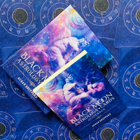 Black Moon Astrology Oracle Cards Deck by Susan Sheppard Blue Angel