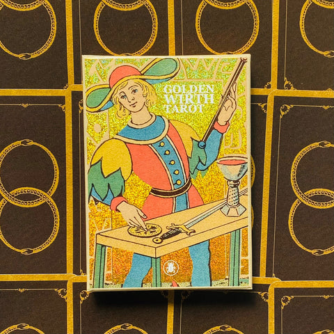 Golden Wirth Tarot Grand Trumps 22 Card Deck Gold Foil Lo Scarabeo