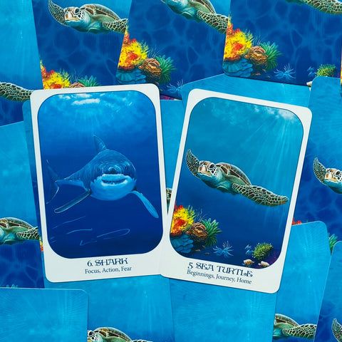 Animal Voices Oracle Cards Deck with Guidebook by Blue Angel