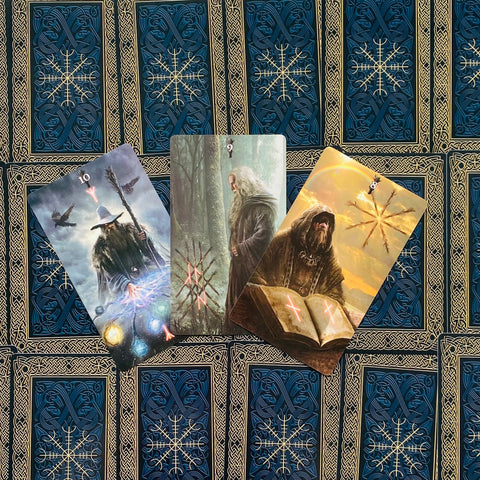 Runic Tarot Deck & Guidebook Set Norse Mythology Lo Scarabeo 78 Cards