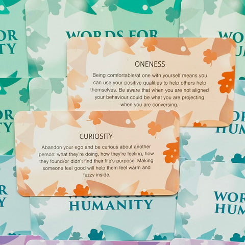 Words For Humanity Affirmation Cards Deck Animal Dreaming Linet Amalie NEW