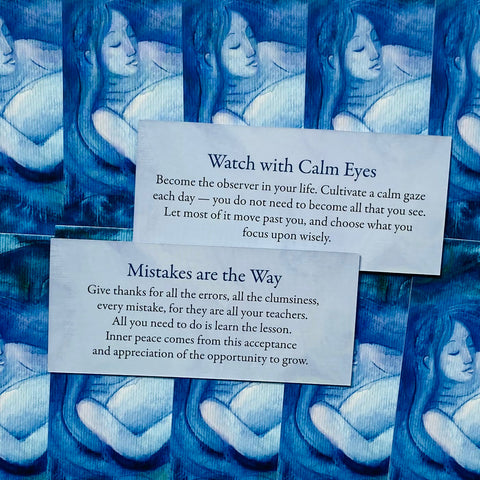 Calming Inspirations Mini Oracle Cards Deck by Lucy Cavendish 55 Cards