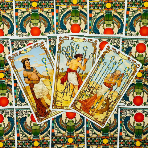 Egyptian Art Nouveau Tarot Deck by Massaglia Lo Scarabeo 78 Cards New