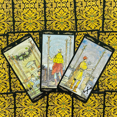 Golden Universal Tarot Deck 78 Cards Gold Foil Lo Scarabeo English