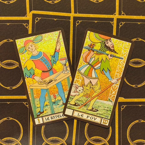 Golden Wirth Tarot Grand Trumps 22 Card Deck Gold Foil Lo Scarabeo