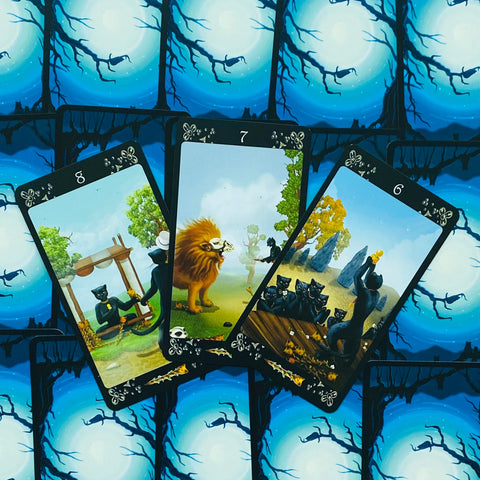 Black Cats Tarot Deck Cards Esoteric Fortune Telling Lo Scarabeo NEW