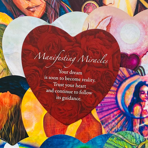 Lovers Oracle Cards Deck by Blue Angel, 44 Heart Shaped Love Messages
