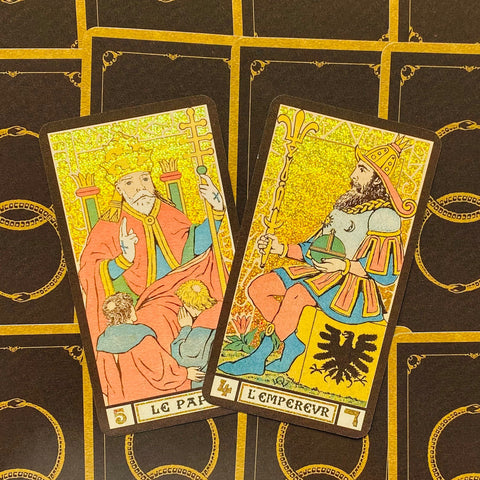 Golden Wirth Tarot Grand Trumps 22 Card Deck Gold Foil Lo Scarabeo