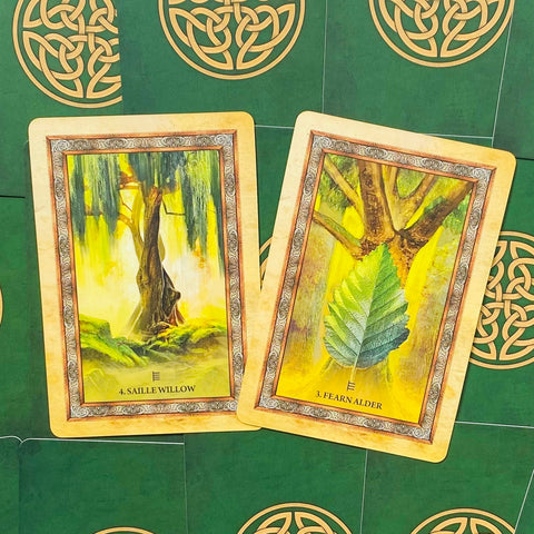 Celtic Tree Oracle Cards by Blue Angel 25-Card Deck & Guidebook Set