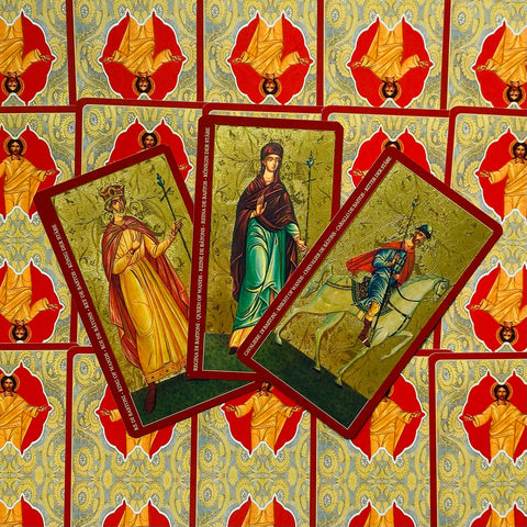 Golden Tarot of the Tsar Deck 78 Cards Russian Icon Art Lo Scarabeo