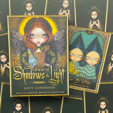 Oracle Of Shadows And Light Cards Deck Blue Angel By Lucy Cavendish Mystic NEW