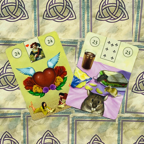 Pagan Lenormand Oracle Cards Deck by Lo Scarabeo with Guidebook