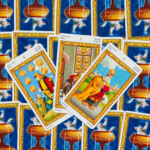 Tarot of White Cats 78 Card Deck by Lo Scarabeo with Guidebook