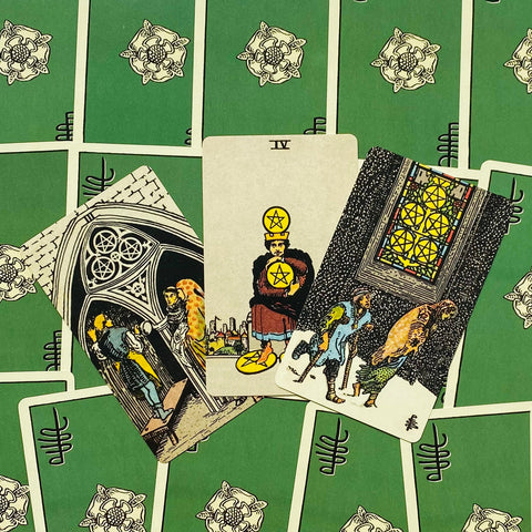 Smith-Waite Borderless Tarot Deck 84 Cards by US Games Systems