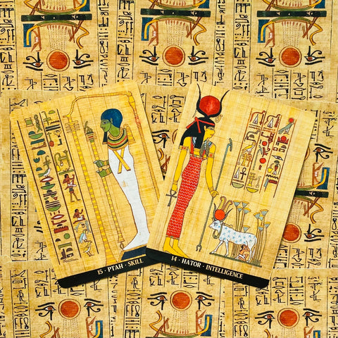 Egyptian Gods Oracle Cards Deck Lo Scarabeo 36 Cards Multilingual New