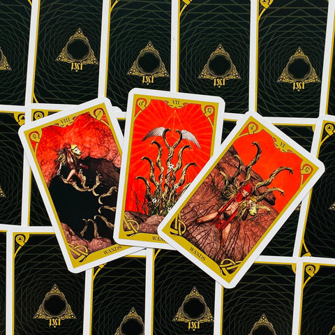 Night Sun Mini Tarot Cards Deck Fabio Listrani Lo Scarabeo 78-Card
