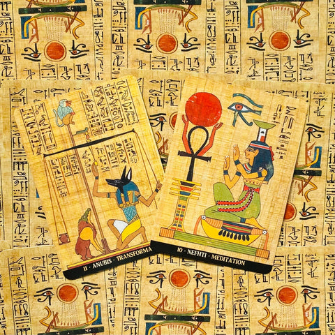 Egyptian Gods Oracle Cards Deck Lo Scarabeo 36 Cards Multilingual New