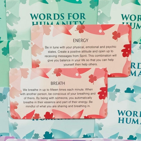 Words For Humanity Affirmation Cards Deck Animal Dreaming Linet Amalie NEW