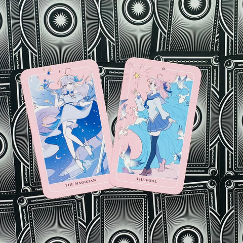 Anime Tarot Deck 78 Cards & Guidebook Simon Element Natasha Yglesias