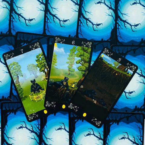 Black Cats Tarot Deck Cards Esoteric Fortune Telling Lo Scarabeo NEW