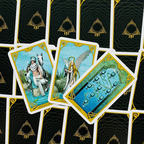 Night Sun Mini Tarot Cards Deck Fabio Listrani Lo Scarabeo 78-Card