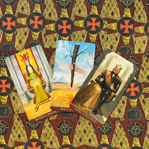 Knights Templar Tarot Deck 78 Cards & Guidebook Lo Scarabeo New Sealed