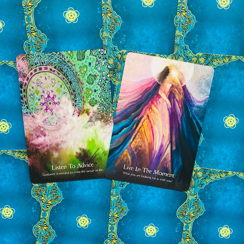 Sufi Wisdom Oracle Deck by Rassouli 44 Cards & Guidebook Blue Angel
