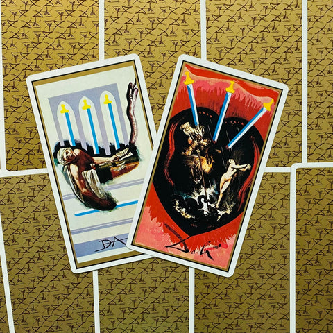 Salvador Dali Tarot Universal: Gold Edition Hardcover Cold Cut J. Fiebig Agm NEW