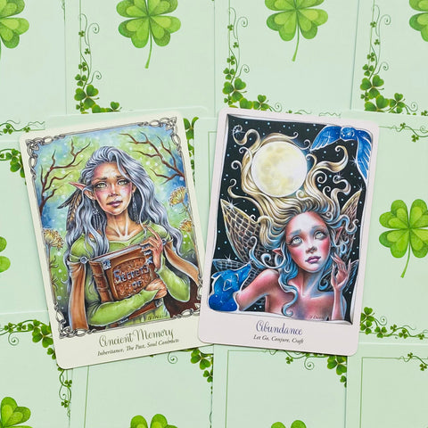 Faery Temple Oracle Card Deck by Suzy Cherub & Christine Karron Blue Angel