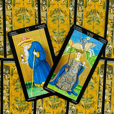 Golden Visconti Grand Trumps Tarot Deck 22 Cards Lo Scarabeo