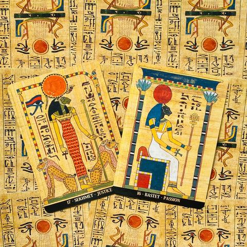 Egyptian Gods Oracle Cards Deck Lo Scarabeo 36 Cards Multilingual New