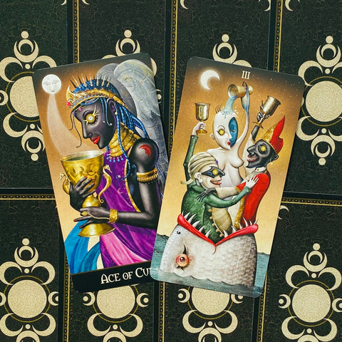 Deviant Moon Borderless Edition Tarot Cards P. Valenza US Games Systems Bdm78