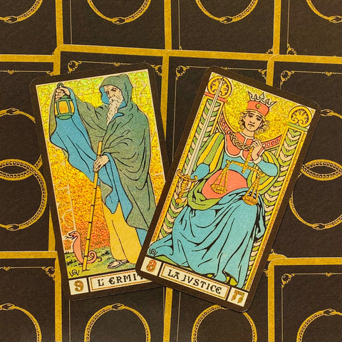 Golden Wirth Tarot Grand Trumps 22 Card Deck Gold Foil Lo Scarabeo