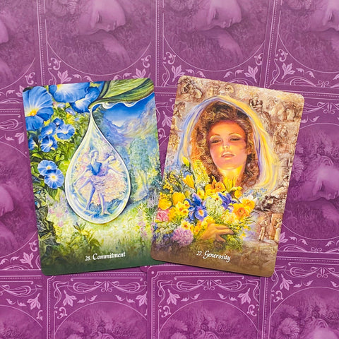 Gratitude Oracle Cards Deck by Angela Hartfield & Josephine Wall Blue Angel