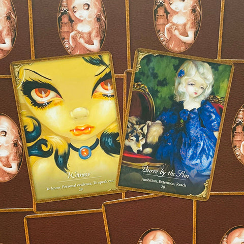 Les Vampires Oracle Cards Deck by Lucy Cavendish Blue Angel 44 Cards