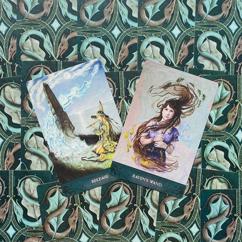 Raven's Wand Oracle Tarot Deck 44 Cards & Guidebook by Steven Hutton