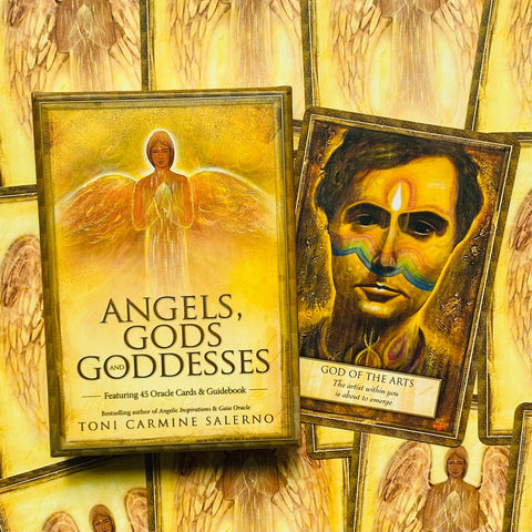 Angels, Gods & Goddess Oracle Cards Deck Blue Angel Esoteric Divination AGG45