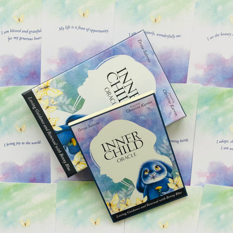 Inner Child Oracle Cards Deck by Teresa Salerno Blue Angel 46 Cards Set