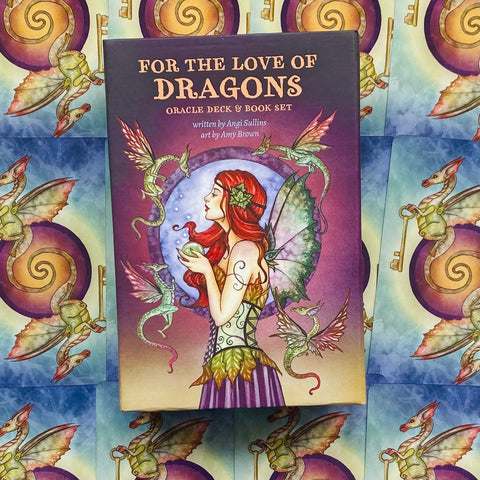 For the Love of Dragons Oracle Deck & Guidebook by Amy Brown US Games