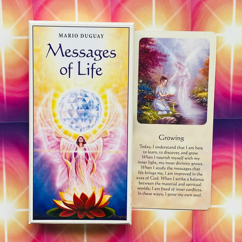 Messages Of Life Deck Cards Esoteric Fortune Telling Blue Angel NEW