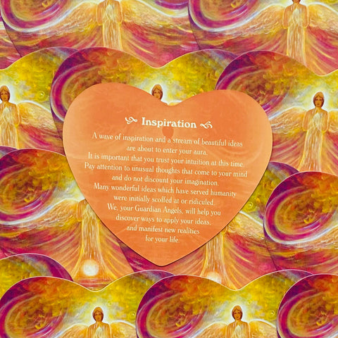 Blue Angel Guardian Angel Love Oracle Deck 46 Heart-Shaped Cards New