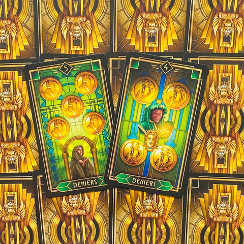 Tarot Decoratif Cards Deck And Book Set US Games Systems Marchetti Esoteric NEW