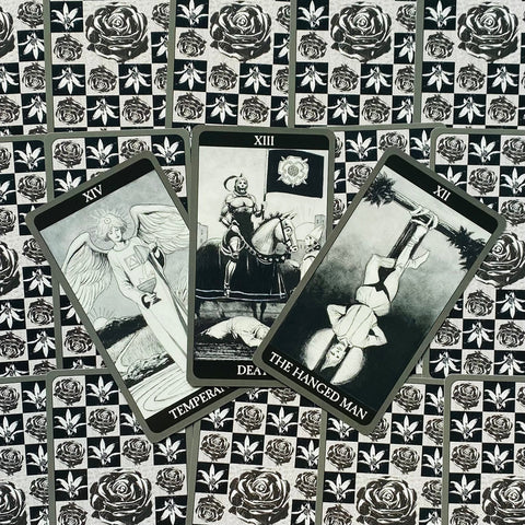 Dark Side of Tarot Deck & Guidebook by Sasha Graham, Corrado Roi, Lo Scarabeo