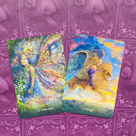 Gratitude Oracle Cards Deck by Angela Hartfield & Josephine Wall Blue Angel