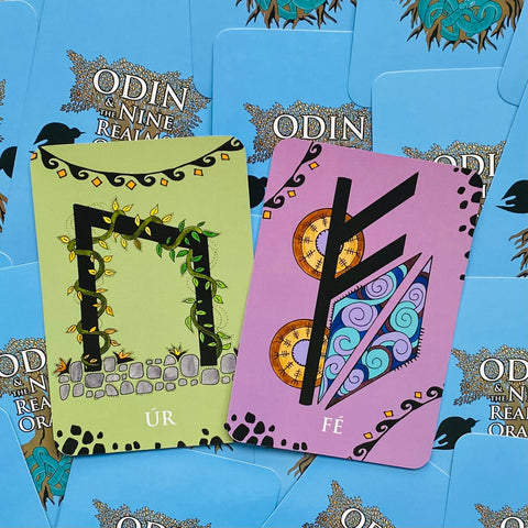 Odin And The Nine Realms Oracle Cards Deck & Guidebook With Bag