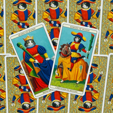 Marseille Cat Tarot Deck 78 Cards by Lo Scarabeo with Guidebook New